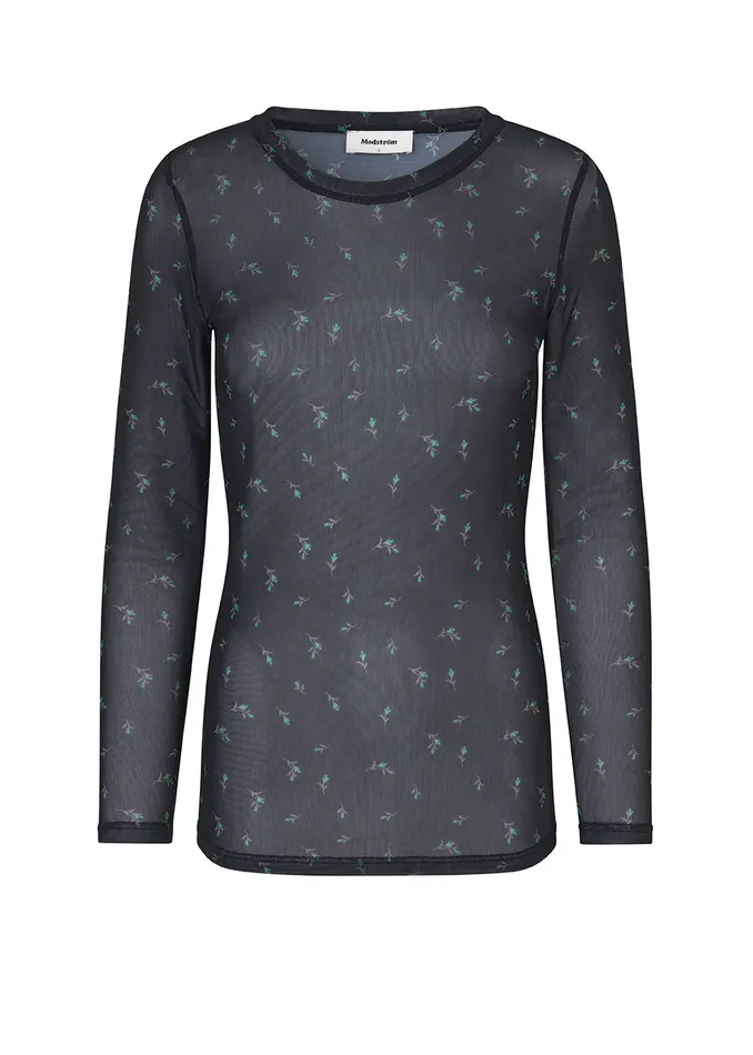 Women Tasse Print Top Green Bloom Modstrm Tops