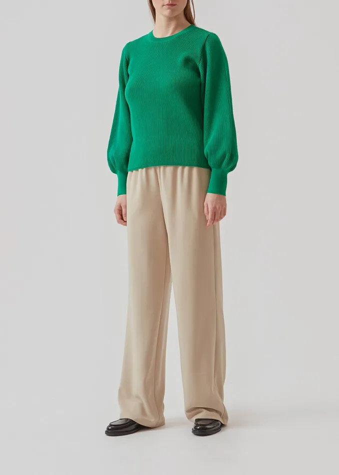 Women Temma Oneck Green Meadow Modstrm Blouses and Knitwear