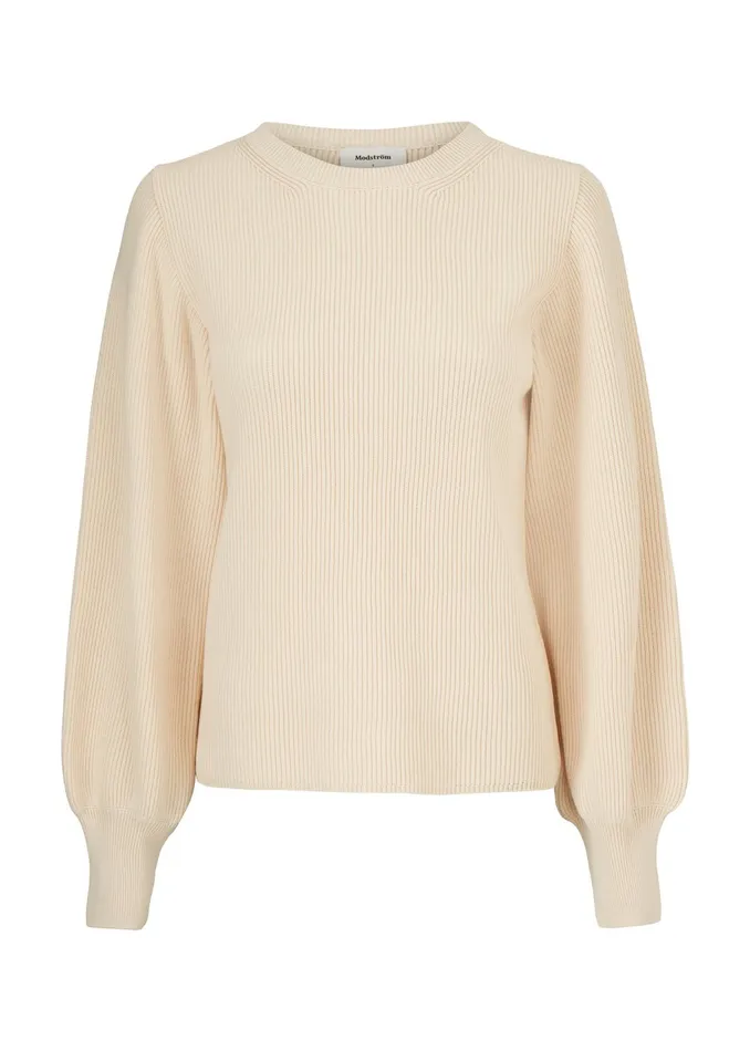 Women Temma Oneck Off White Modstrm Blouses and Knitwear