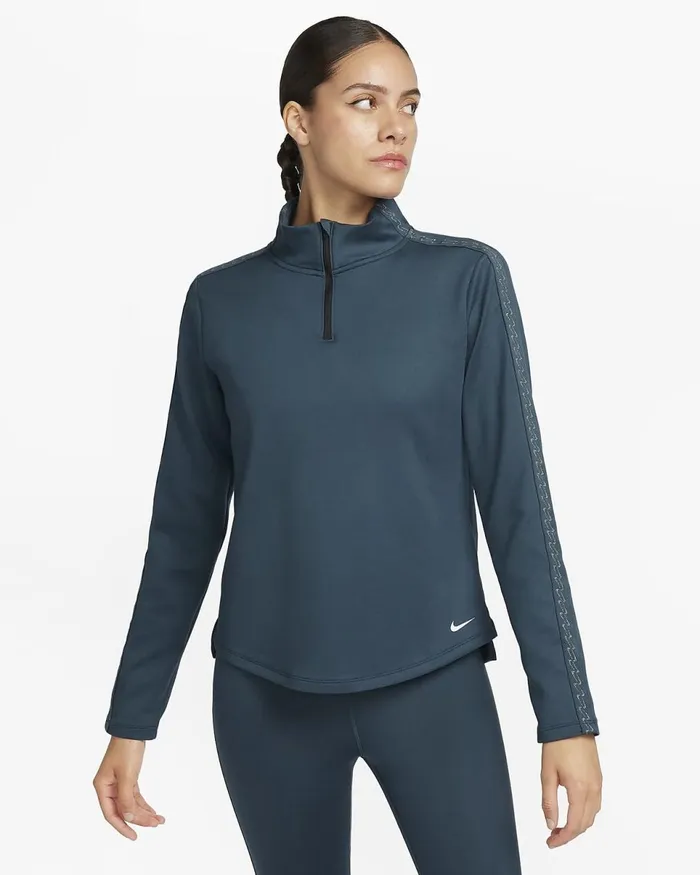 Women ThermaFit One Deep Junglewhite Nike Tops And TShirts
