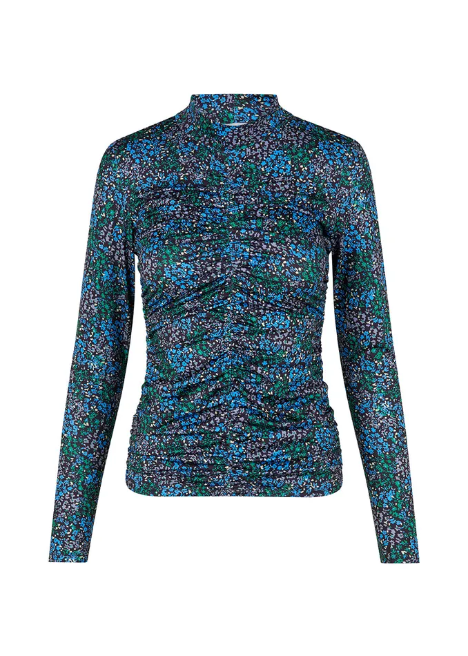 Women TilloMD Print Tneck Malibu Poetry Flower Modstrm Tops