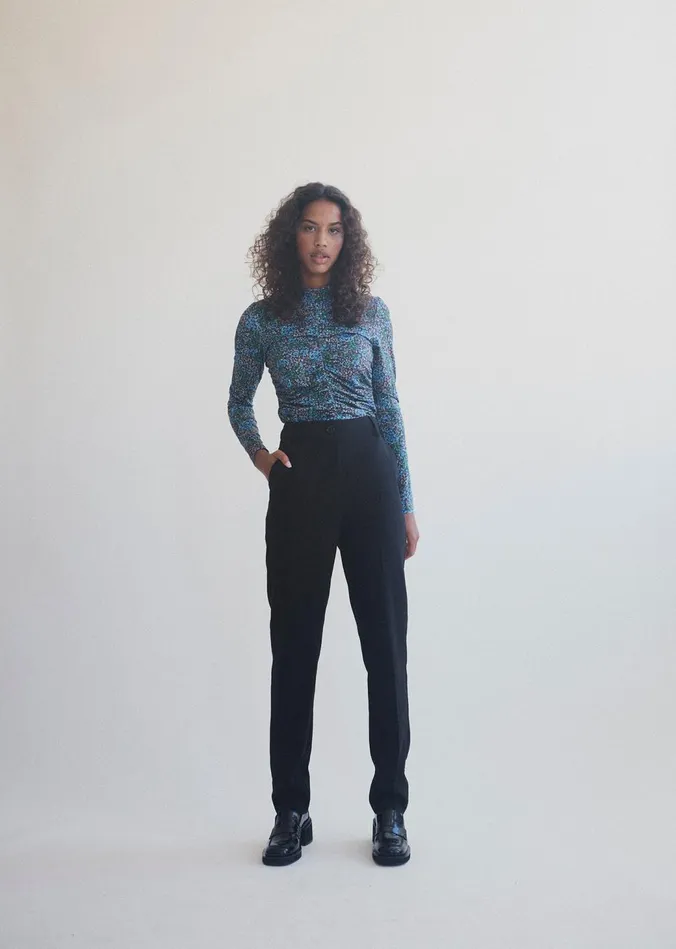 Women TilloMD Print Tneck Malibu Poetry Flower Modstrm Tops Women TilloMD Print Tneck Malibu Poetry Flower Modstrm Tops
