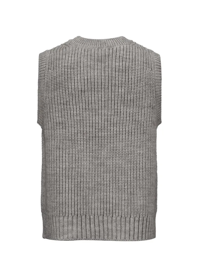 Women Timme Vest Light Grey Melange Modstrm Vests Women Timme Vest Light Grey Melange Modstrm Vests