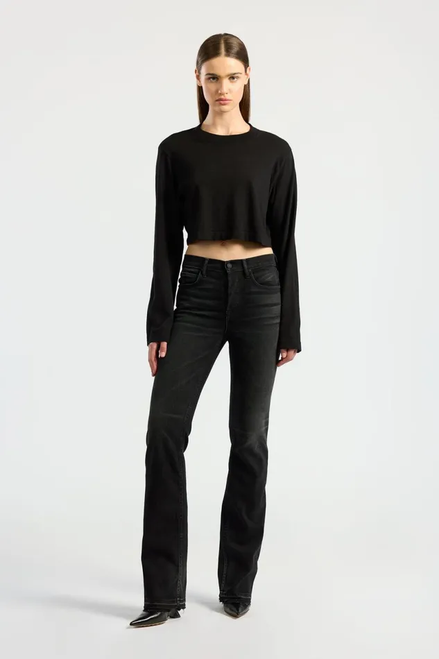 Women Tokyo Crop Shirt Jet Black COTTON CITIZEN Shirts Women Tokyo Crop Shirt Jet Black COTTON CITIZEN Shirts