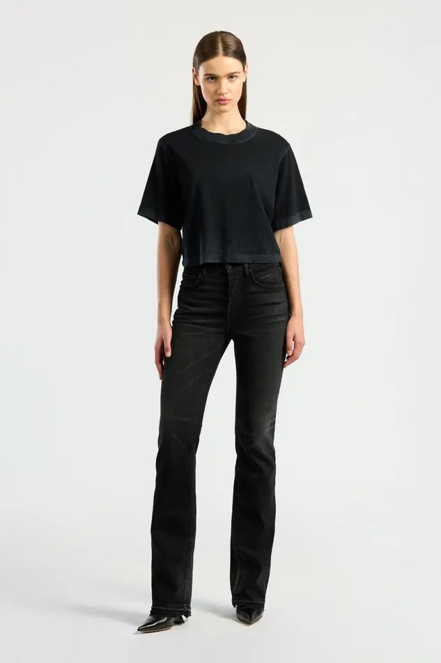 Women Tokyo Crop Tee Vintage Black COTTON CITIZEN Tees