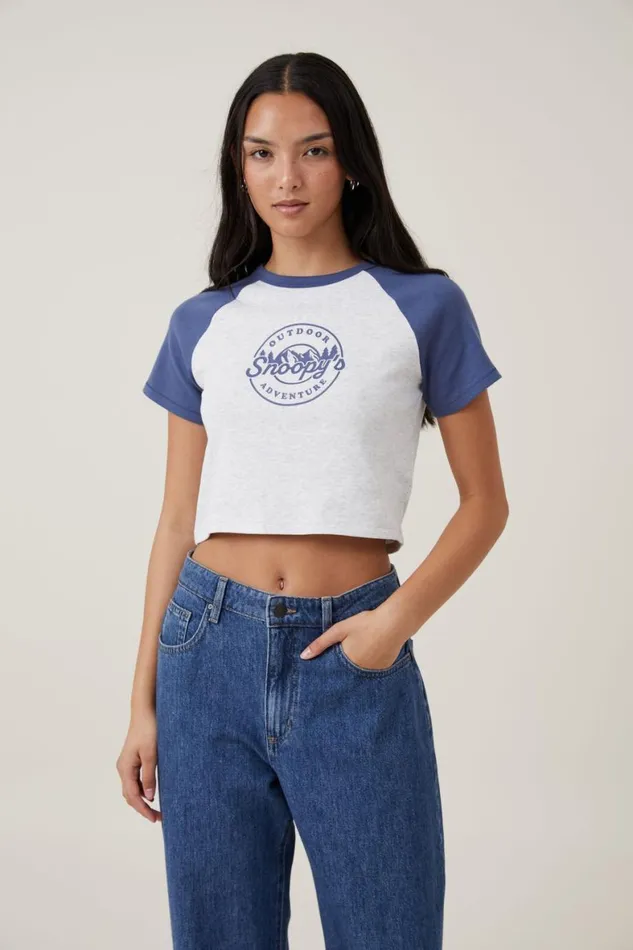 Women Tops Cotton On Crop Fit Rib Raglan Snoopy Tee Lcn Pea Snoopy Peanuts Outdoor Adventure Lig Women Tops Cotton On Crop Fit Rib Raglan Snoopy Tee Lcn Pea Snoopy Peanuts Outdoor Adventure Lig