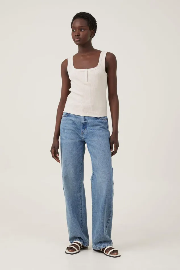 Women Tops Cotton On Rory Henley Tank Stone