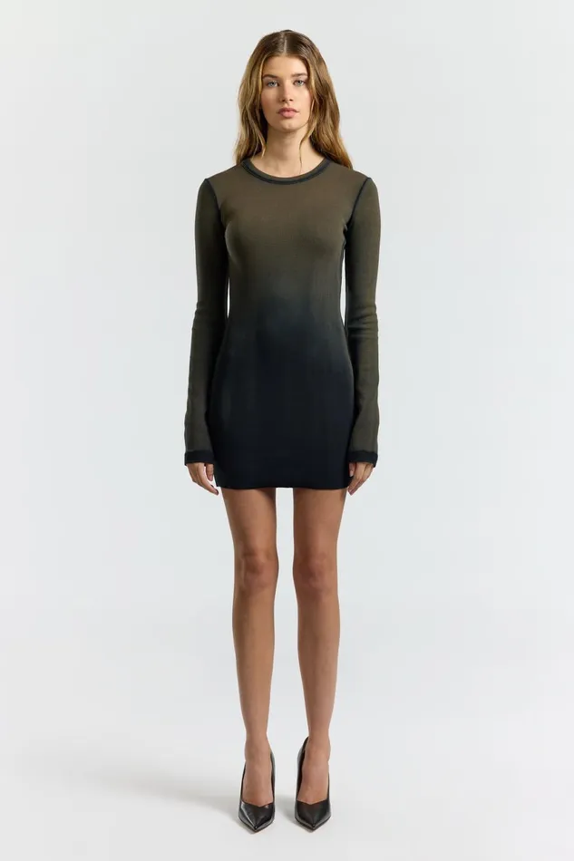 Women Verona Crew Mini Dress Carbon Cast COTTON CITIZEN Dresses