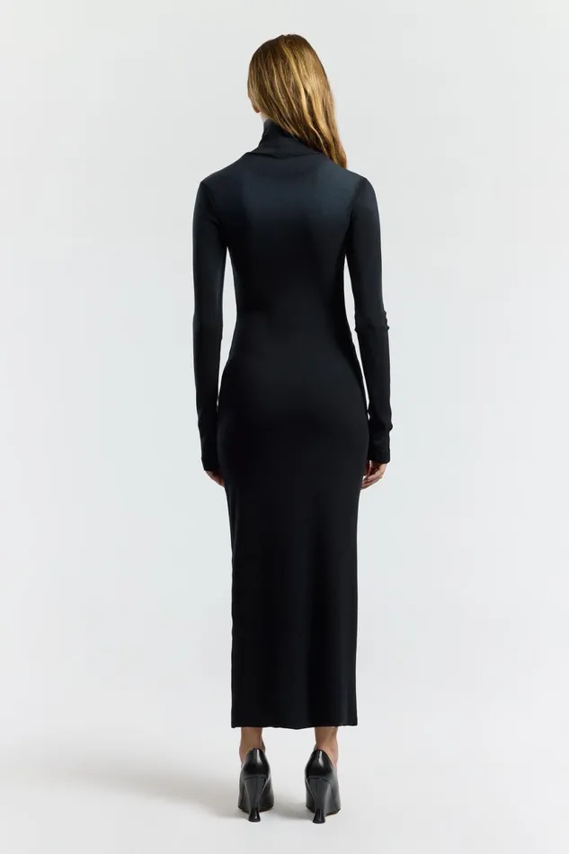 Women Verona Turtleneck Maxi Dress Black Cast COTTON CITIZEN Dresses Women Verona Turtleneck Maxi Dress Black Cast COTTON CITIZEN Dresses