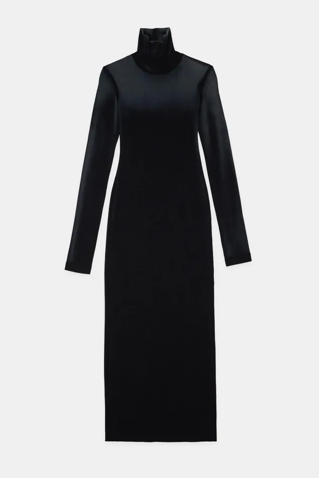 Women Verona Turtleneck Maxi Dress Black Cast COTTON CITIZEN Dresses Women Verona Turtleneck Maxi Dress Black Cast COTTON CITIZEN Dresses