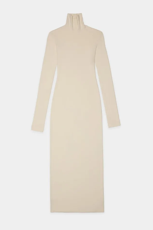 Women Verona Turtleneck Maxi Dress Bone COTTON CITIZEN Dresses Women Verona Turtleneck Maxi Dress Bone COTTON CITIZEN Dresses