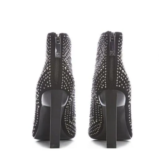 Zayla Black Alcantara Women Moda In Pelle Ankle Boots Zayla Black Alcantara Women Moda In Pelle Ankle Boots